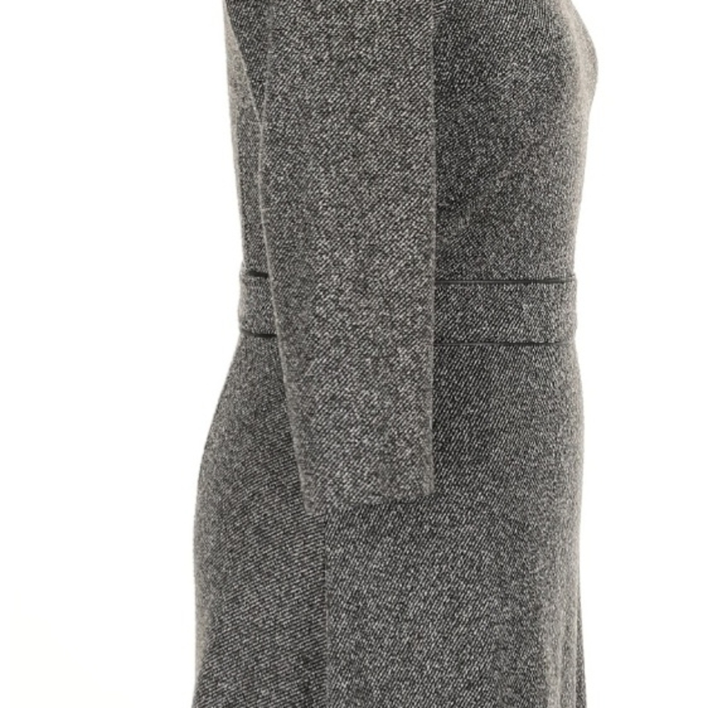 Talbots Charcoal A-Line Dress with Necklace - Picture 2 of 4
